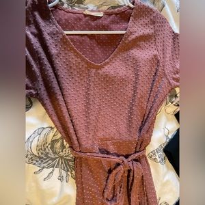 Burnt orange maternity dress, never worn without tags